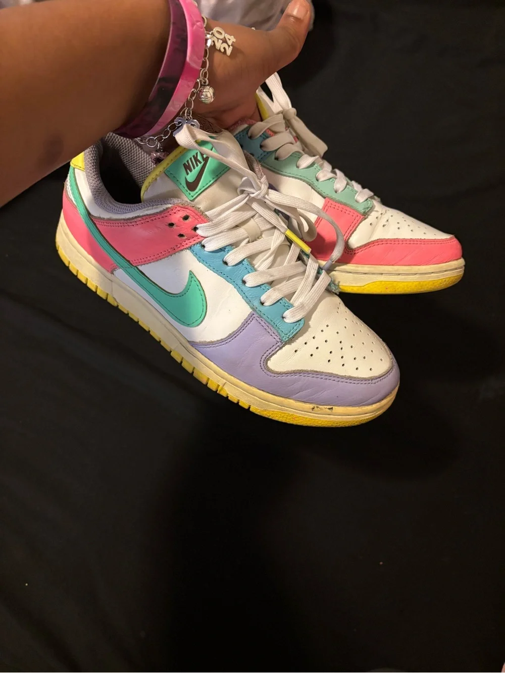 Nike Candy Dunk Low — White, Pink, Mint, Lavender, Yellow